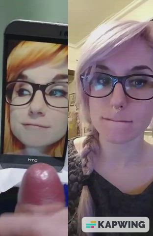 babecock cum cumshot cute emo fetish gamer girl glasses tribute clip