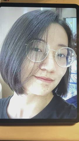 asian cock cum cumshot glasses masturbating teen tribute clip