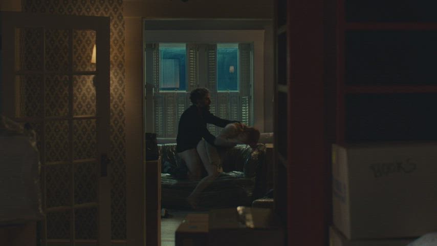 Celebrity Couch Sex Doggystyle Jessica Chastain Redhead Softcore clip