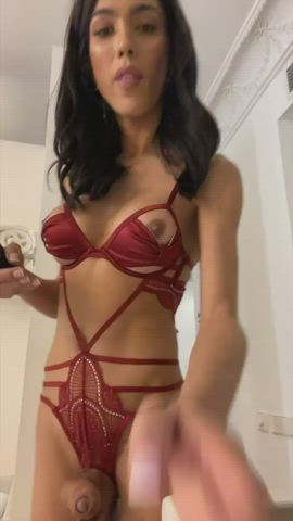 Cock Lingerie Trans Trans Woman clip