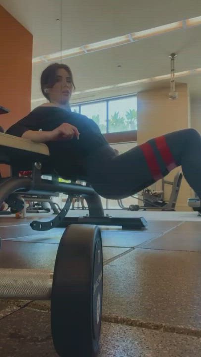 Celebrity Spandex Workout clip