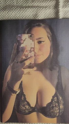 big tits brunette cumshot tribute clip