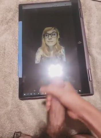 amateur babecock cum cumshot fetish gamer girl jerk off tribute worship clip