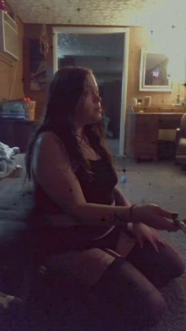 blowjob busty deepthroat handjob homemade jerk off lingerie rough sucking clip