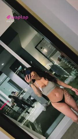 asian booty busty fitness see through clothing swimsuit tattoo tiktok tik-tok clip
