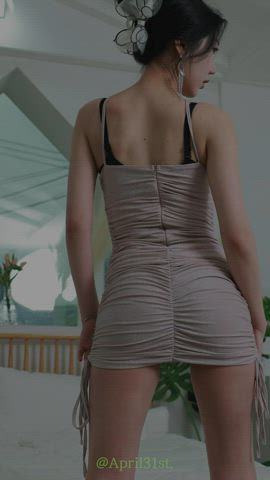 asian babe cute korean model clip