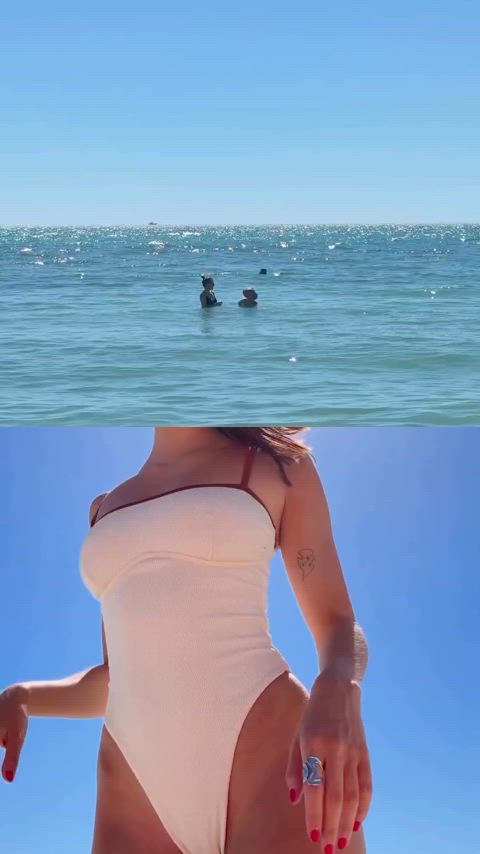 ass beach swimsuit clip