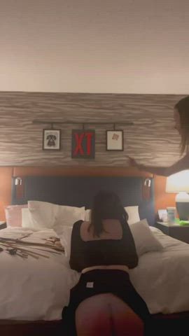 ass spanked spanking clip