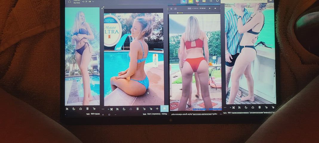 Bikini Cum Teen TikTok Tribute clip