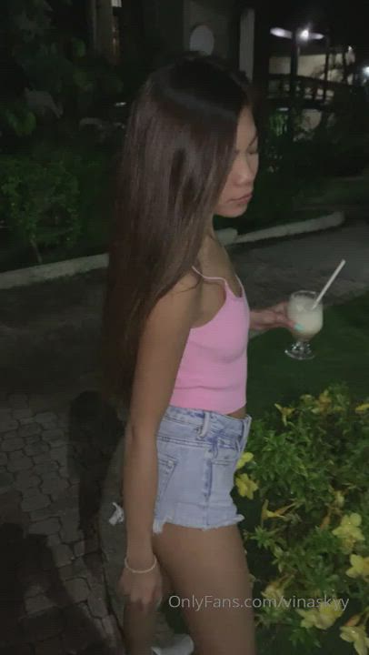 Naked in the street