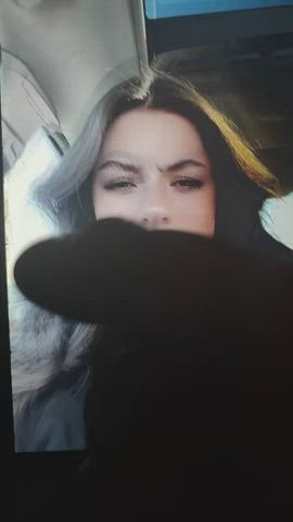 18 years old babe brown eyes brunette cumshot facial jerk off teen tribute clip