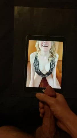 babe blonde cumshot lingerie clip