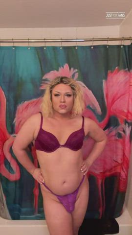 blonde girl dick trans woman clip