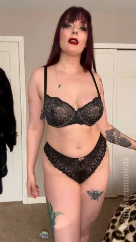 bangs curvy lingerie tall tease clip