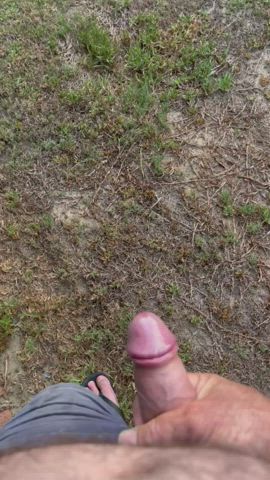 Semi hard pissing