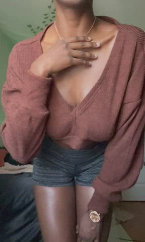 big tits ebony natural tits nude clip