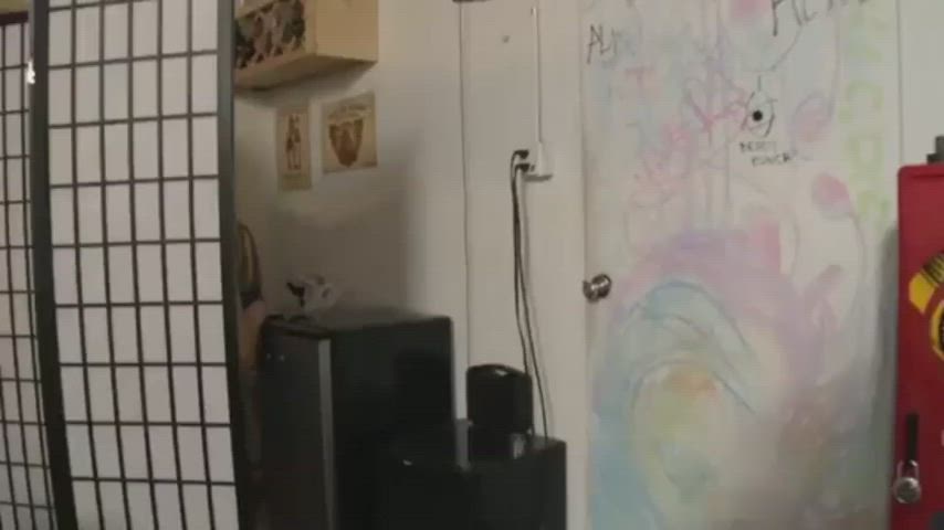 blonde blowjob caught college petite slut sneaky clip