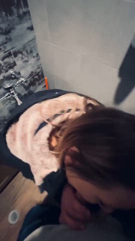 bathroom blowjob fellatio licking oral pov sucking blowjob-sluts blowjobs clip
