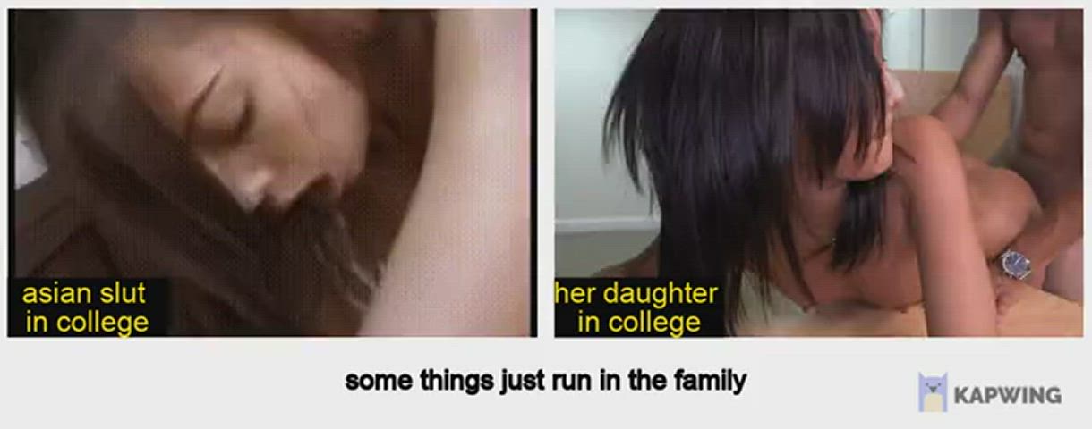 Asian Interracial WMAF clip