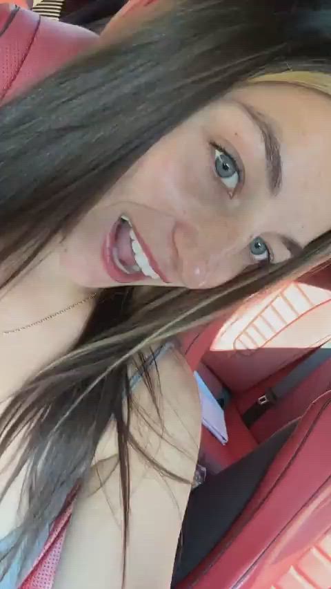 In the car