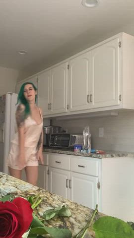 cleavage dancing goth clip