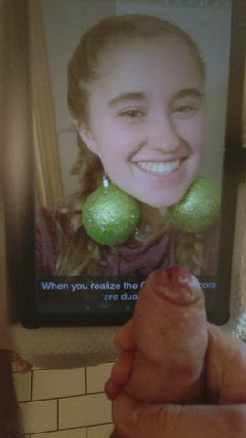 Amateur Christmas Cumshot Tribute clip