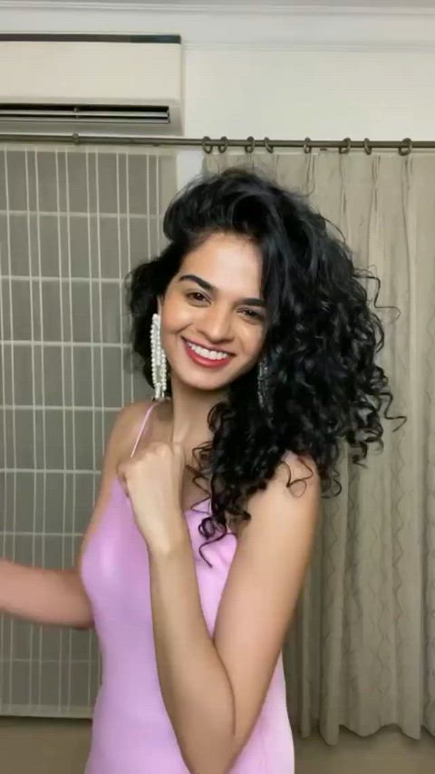 curly hair cute indian clip