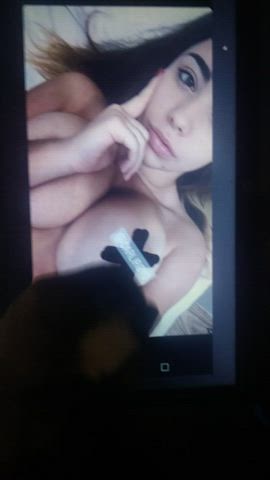 cumshot spanish tits tribute clip