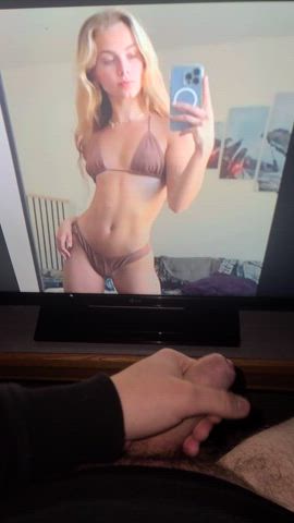 babe blonde celebrity cock cute nsfw teen tiktok tribbing tribute clip