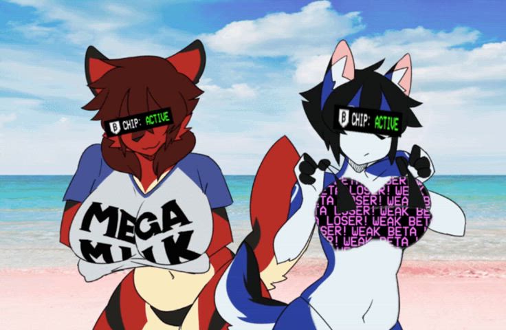 beach betaslave caption censored furries furry humiliation sissycaption clip