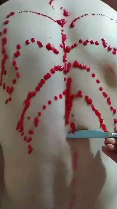 candle wax fetish pain waxed clip