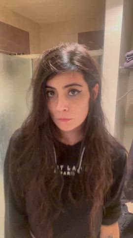 femboy shower strip striptease trans trans woman transexual clip