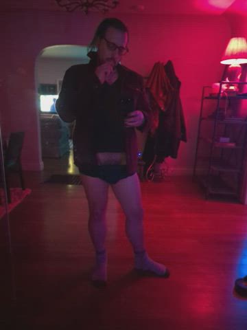 hairy cock smoking underwear clip