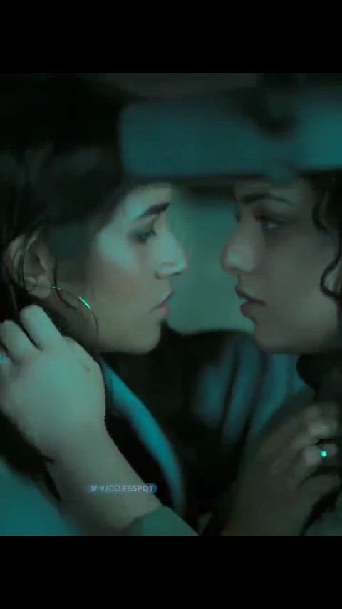Indian lesbian kiss