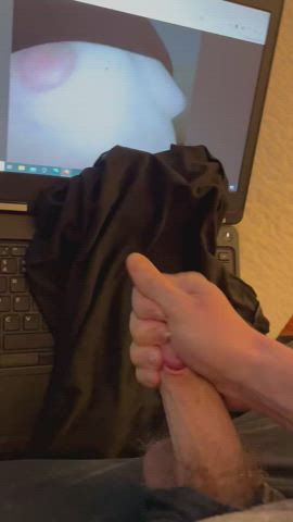 cumshot small tits tribute clip