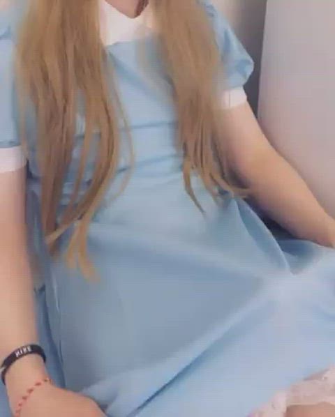 amateur big dick femboy shemale solo surprise trans clip