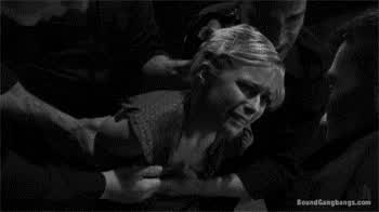 bdsm blonde public clip