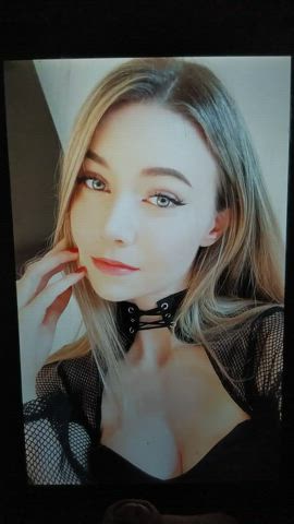 blonde celebrity cum cumshot facial tiktok tribute clip