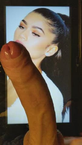 Cumshot Skinny Tribute Zendaya clip