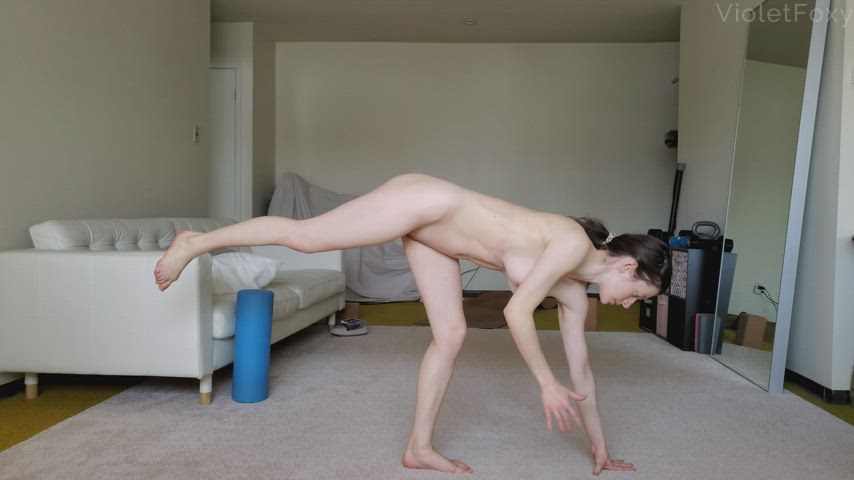 big tits fitness naked natural natural tits yoga clip