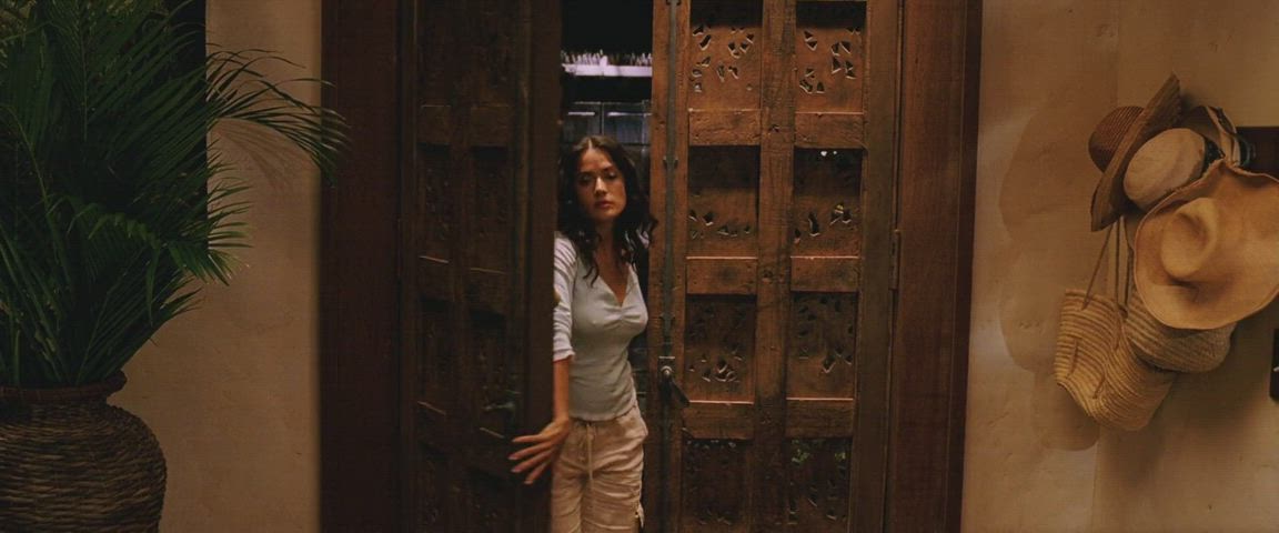 bouncing tits celebrity hd salma hayek clip