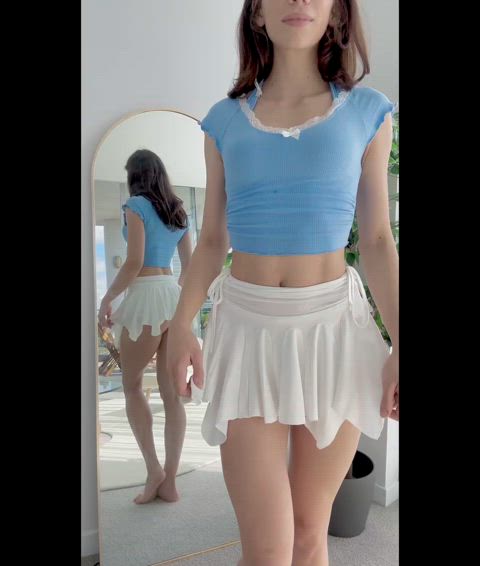abs brunette long legs nylons petite skinny tall teen thigh highs thigh gap clip