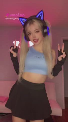 bunny cosplay gamer girl kawaii girl tiktok r/tiktits clip