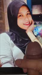 cum hijab tribute clip