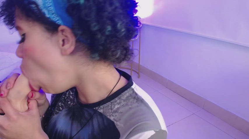 18 years old big tits blowjob curvy teen webcam clip