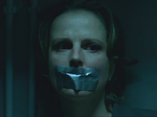 blonde bondage gagged clip