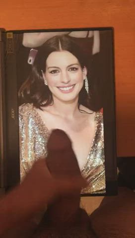 Anne Hathaway Cumshot Tribute clip
