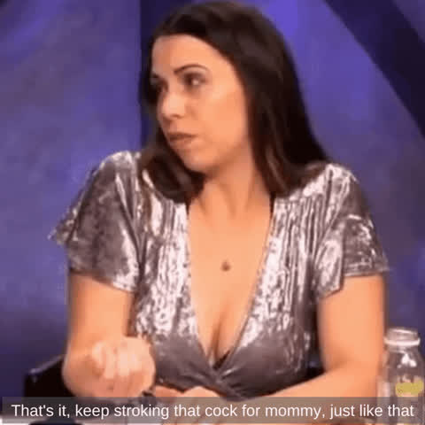Caption Celebrity Cleavage Fantasy Femdom Jerk Off Male Masturbation clip