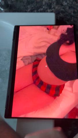 cumshot sports bra tribute clip