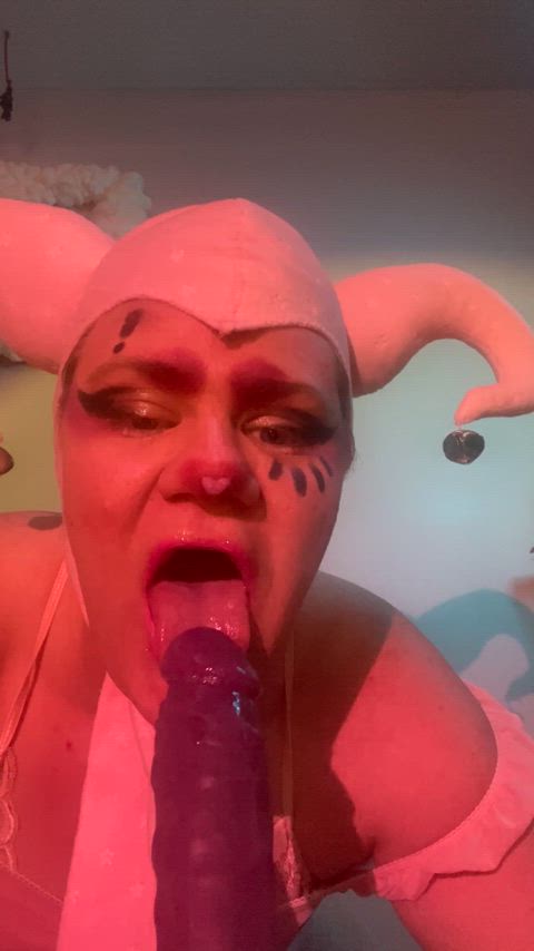 Letting a clown give you a blowjob… again?